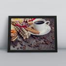 Quadro com moldura Café 74