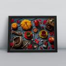 Quadro com moldura Café 75