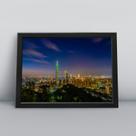 Quadro com moldura Cidade 161