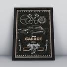 Quadro com moldura classic garagem