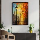 Quadro com Moldura Decorativo Para Sala Quarto Hall Londres Arte Pincel Cor:MOLDURA PRETATamanho:40 X 60 X 3 CM