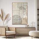 Quadro com Moldura Decorativo Para Sala Quarto Hall Minimalista Bege Quadro com Moldura Decorativo Para Sala Quarto Hall Minimalista Bege