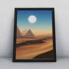 Quadro com moldura Deserto 16