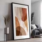 Quadro com Moldura e Acrilico Cristal Abstrato Suave para Sala, Quarto e Escritório
