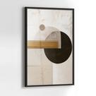 Quadro com Moldura e Acrilico Cristal Vidro Abstrato Moderno para Sala de estar, Quarto, Hall e Escritório