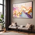 Quadro com Moldura e Acrilico Cristal Vidro Sala Quarto Abstrato Moderno Luxo Rosê Dourado Decorativo Horizontal Grande Quadro com Moldura e Acrilico Cristal Vidro Sala Quarto Abstrato Moderno Luxo Rosê Dourado Decorativo Horizontal Grande