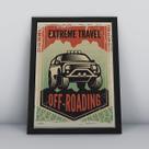 Quadro com moldura extreme travel
