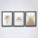 Quadro com moldura formas geometricas Conjunto23 Quadro com moldura formas geometricas Conjunto23