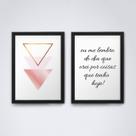 Quadro com moldura formas geometricas Conjunto24 Quadro com moldura formas geometricas Conjunto24