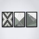 Quadro com moldura formas geometricas Conjunto26 Quadro com moldura formas geometricas Conjunto26