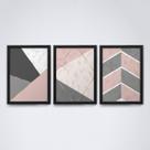 Quadro com moldura formas geometricas Conjunto27 Quadro com moldura formas geometricas Conjunto27