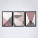 Quadro com moldura formas geometricas Conjunto28 Quadro com moldura formas geometricas Conjunto28