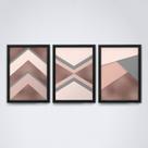 Quadro com moldura formas geometricas Conjunto31