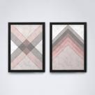 Quadro com moldura formas geometricas Conjunto39