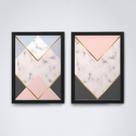 Quadro com moldura formas geometricas Conjunto42