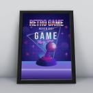 Quadro com moldura game play time Quadro com moldura game play time
