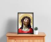 Quadro Com Moldura Jesus Coroa de Espinho