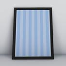 Quadro com moldura listas azul Fundo-Infantil-086-M1 Quadro com moldura listas azul Fundo-Infantil-086-M1