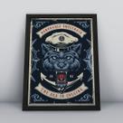Quadro com moldura lobo Quadro com moldura lobo