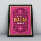 Quadro com moldura mãe eu te amo, rosas Quadro com moldura mãe eu te amo, rosas