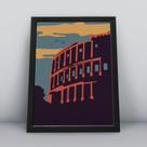 Quadro com moldura Maravilhas Do Mundo 03