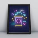Quadro com moldura Milkshake 01