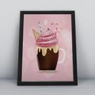 Quadro com moldura Milkshake 42