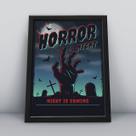 Quadro com moldura night horror
