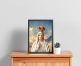 Quadro Com Moldura Nossa Senhora de Fátima