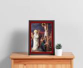 Quadro Com Moldura Paixão de Cristo Crucificação