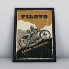 Quadro com moldura piloto, logo existo