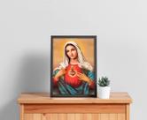 Quadro com Moldura Religioso Imaculado Coração de Maria Quadro com Moldura Religioso Imaculado Coração de Maria