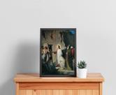 Quadro Com Moldura Religiosos Jesus Ressuscitando Lázaro