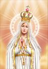 Quadro Com Moldura Religiosos Nossa Senhora de Fátima Coroa