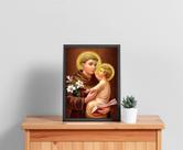Quadro Com Moldura Religiosos Santo Antônio