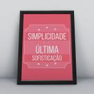 Quadro com moldura simplicidade é a última sofisticação