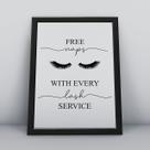 Quadro com moldura sobrancelhas frases