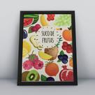 Quadro com moldura Suco 01 Quadro com moldura Suco 01