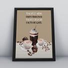 Quadro com moldura talvez nem exista problemas talvez seja so falta de cafe Quadro com moldura talvez nem exista problemas talvez seja so falta de cafe