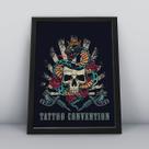 Quadro com moldura tattoo convention