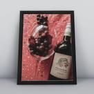 Quadro com moldura Vinho 25