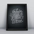 Quadro com moldura Vinho 43 Quadro com moldura Vinho 43