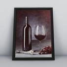 Quadro com moldura Vinho 44