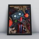Quadro com moldura Vinho 48