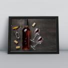 Quadro com moldura Vinho 86 Quadro com moldura Vinho 86