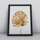 Quadro com molduracostela de adao dourada