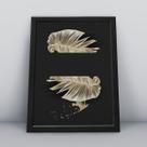 Quadro com molduramarmore dourado ouro 1 Quadro com molduramarmore dourado ouro 1