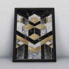 Quadro com molduramarmore dourado ouro 5 Quadro com molduramarmore dourado ouro 5