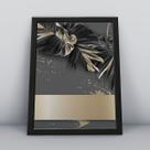 Quadro com molduramarmore dourado vip