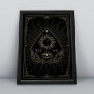 Quadro com molduraolho sim ou não carta